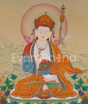 Guru Rinpoche Artwork | Padmasambhava, The Lotus Born | Traditional Thangka Print