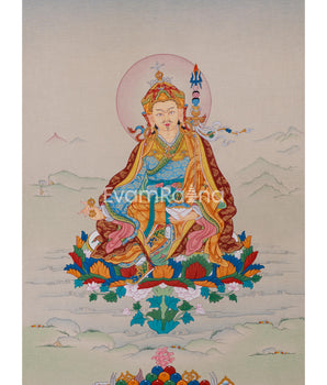 Wrathful Deity, Padmasambhava Thangka - The Second Buddha