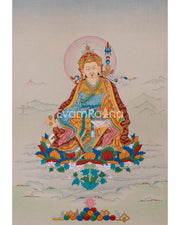Wrathful Deity, Padmasambhava Thangka - The Second Buddha