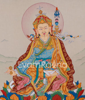 Wrathful Deity, Padmasambhava Thangka - The Second Buddha