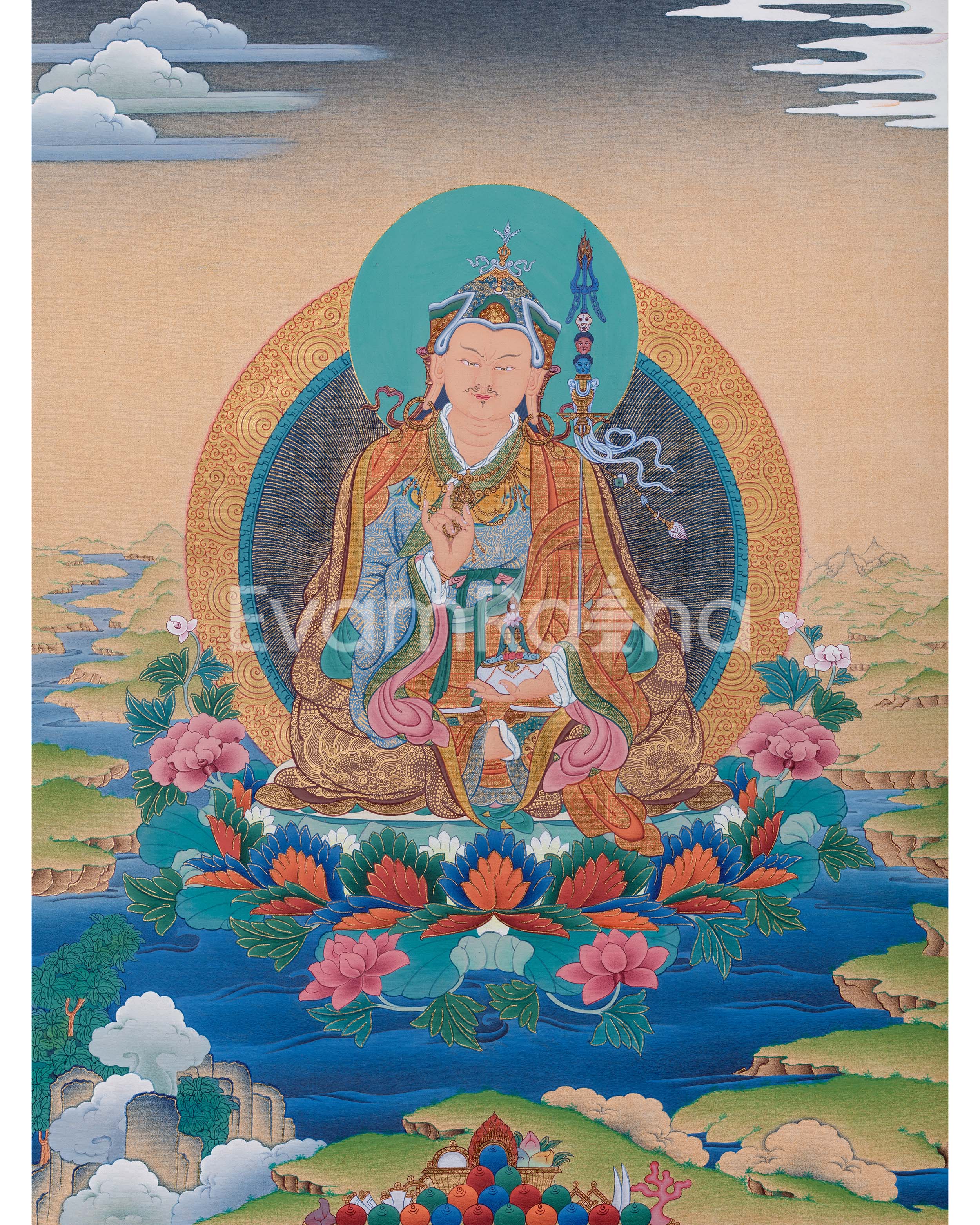 Guru Rinpoche Thangka Print 