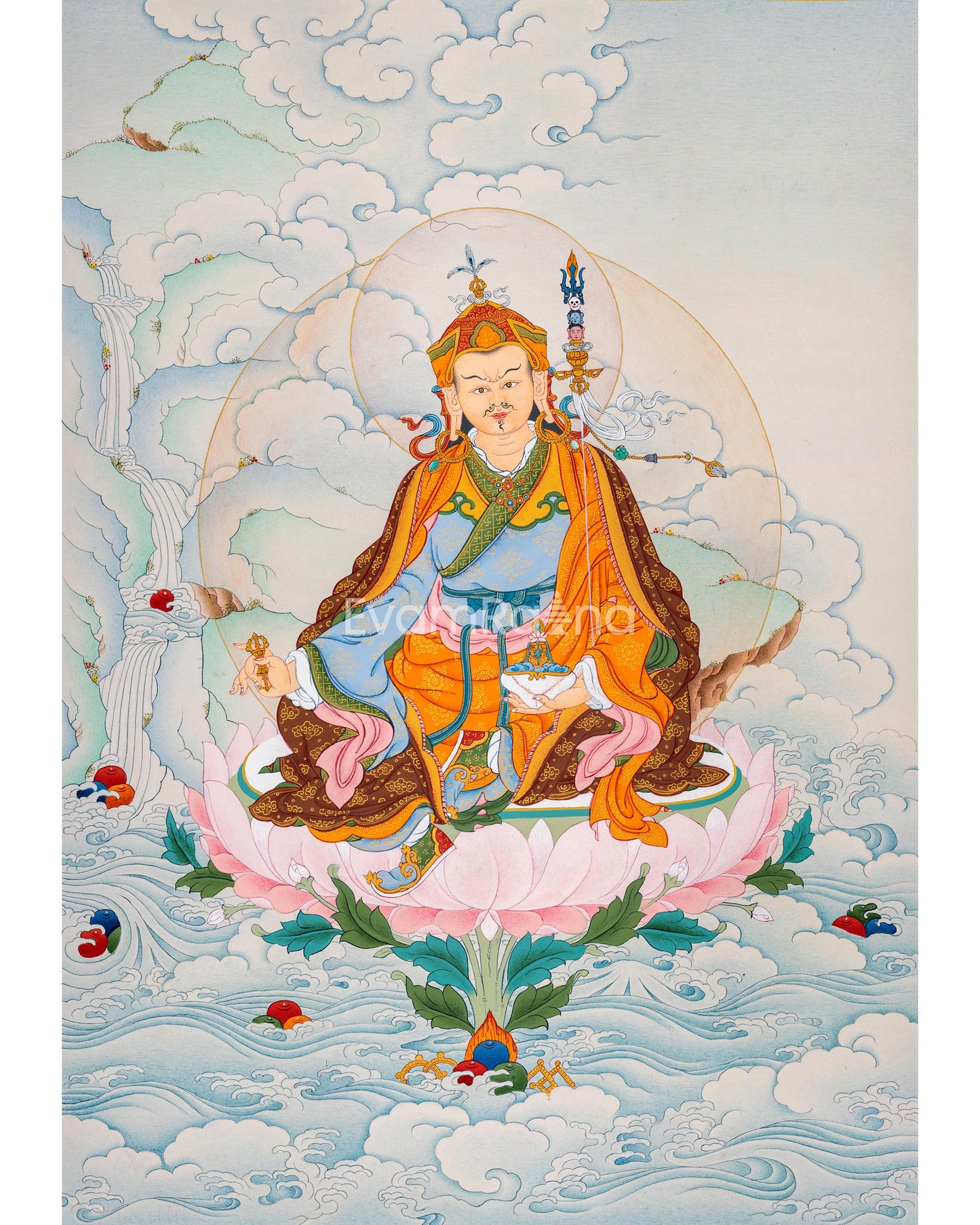 Thangka of Lotus Guru Rinpoche Padmasambhava