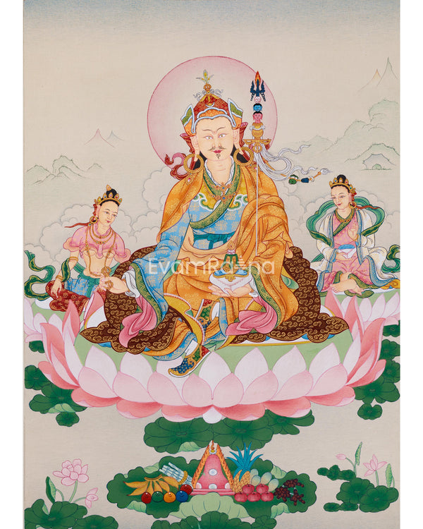 Guru Rinpoche with Consorts