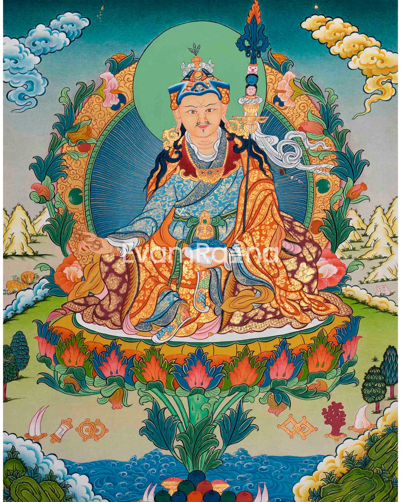 Traditional Hand-Painted Guru Rinpoche 