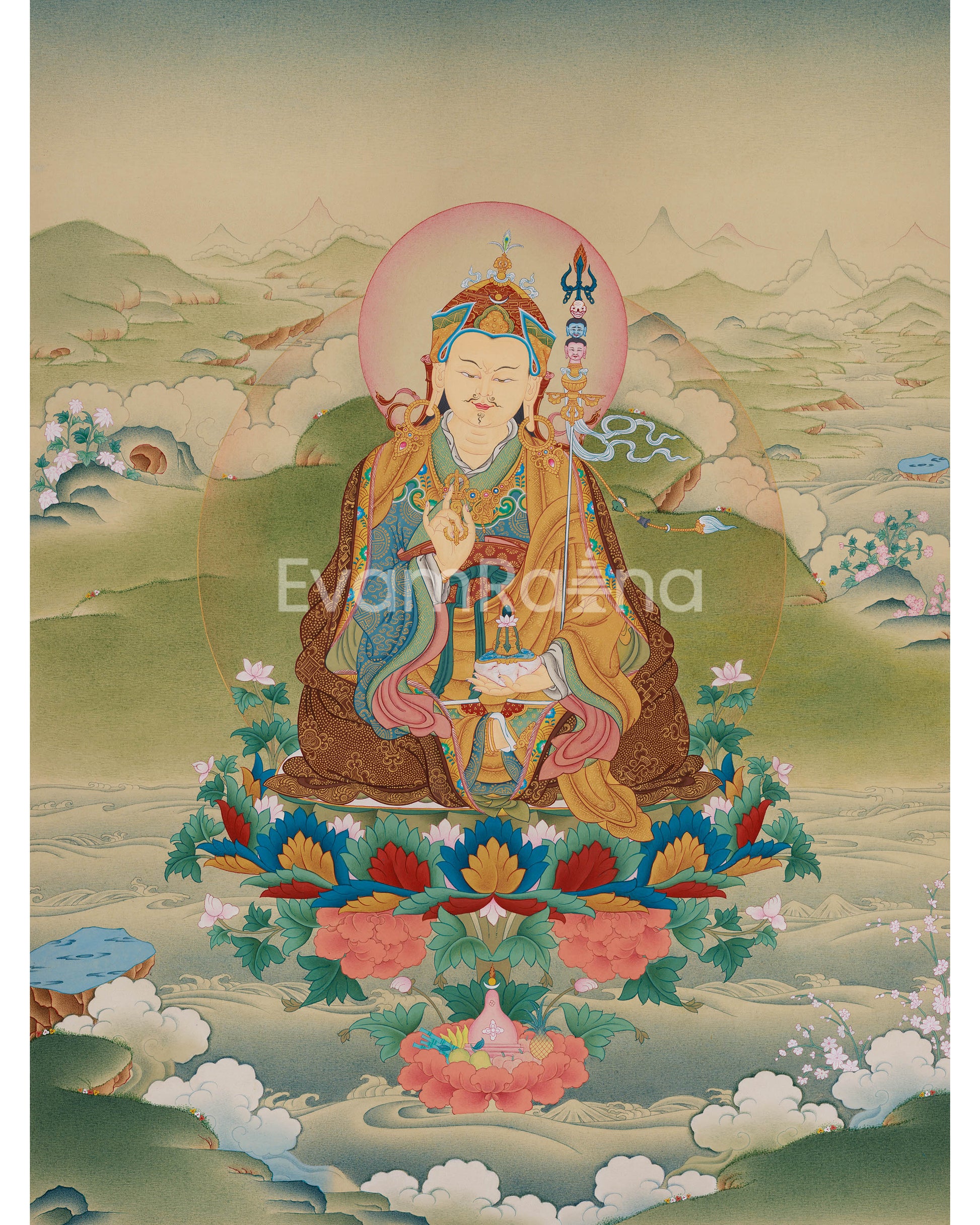 Enlightened Guru Tsokye Dorje Thangka