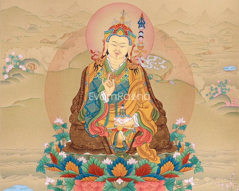 Exclusive Guru Padmasambhava Thangka