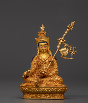 Guru Rinpoche Statue with Trident