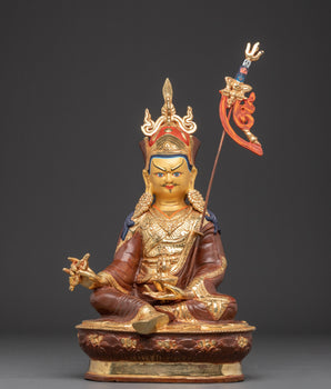 Handmade Tibetan Guru Rinpoche Statue