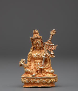 Guru Rinpoche Gold Plated Statue | Buddhist deity statue