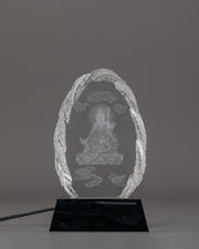 Guru Rinpoche Glass Decor