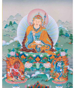Traditional Tibetan Thangka For Padmasambhava 