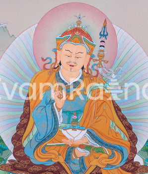 Padmasambhava Meditation Thangka Print | Blessings of Guru Rinpoche | The Lotus Born Master