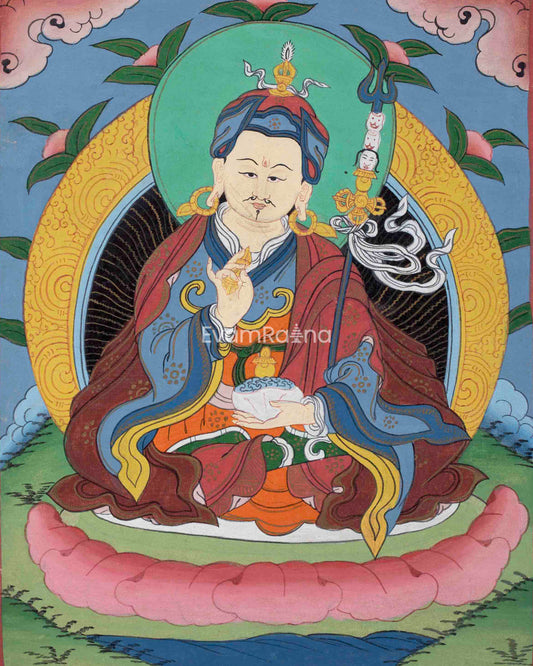 Vintage Guru Rinpoche Thangka