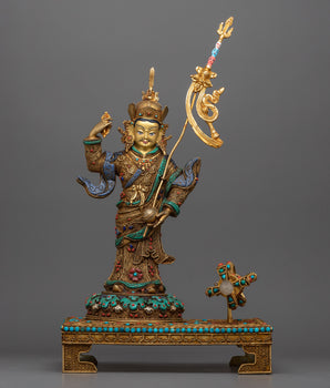Guru Rinpoche Statue & Vajra 