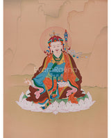 Minimalist Guru Rinpoche Thangka