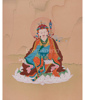 Minimalist Guru Rinpoche Thangka