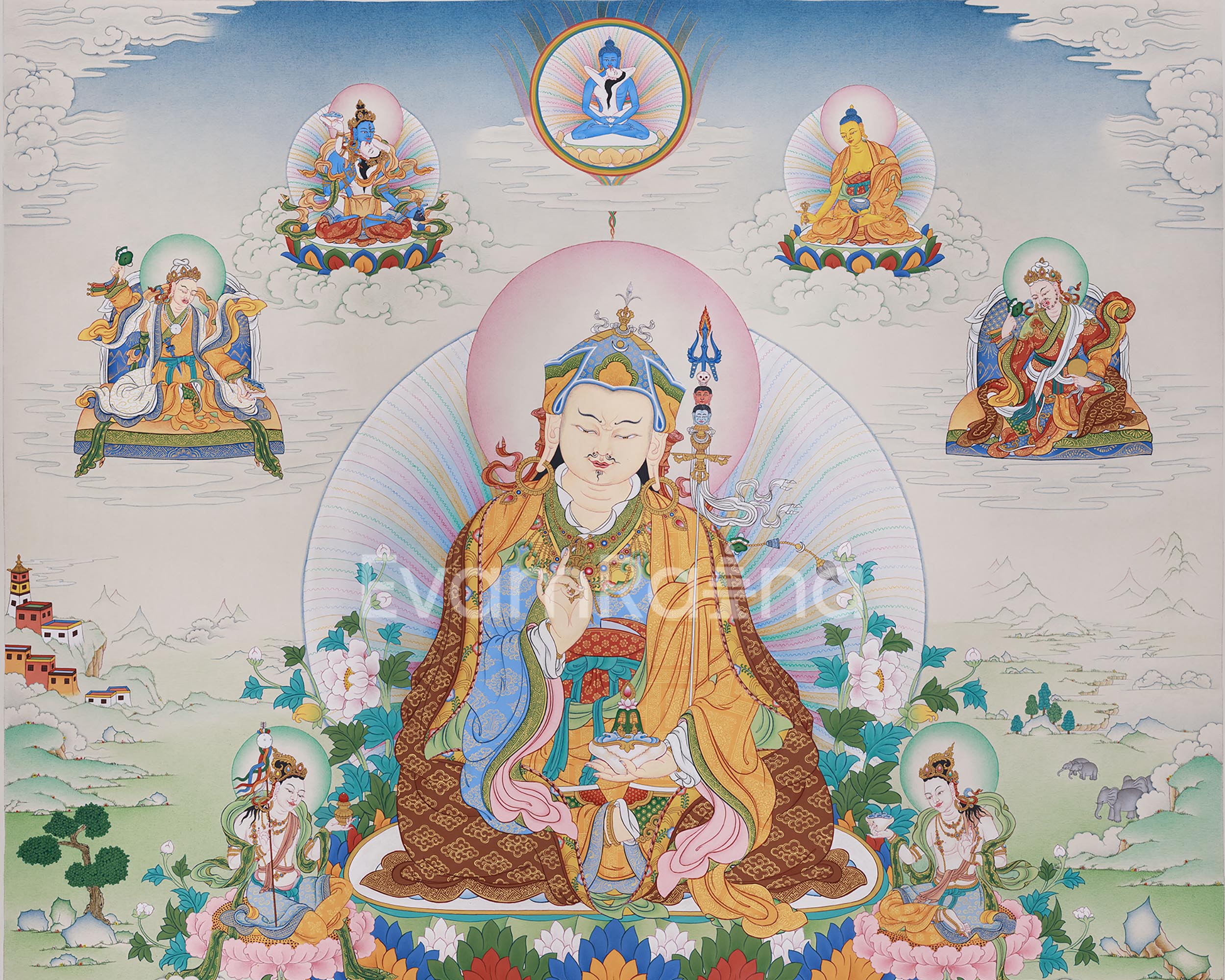 The Eight Manifestations of Padmasambhava | The Vajra Guru’s Divine Forms