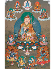 Traditional Hand Painted Guru Sangye Thangka | Art Of Guru Rinpoche, The Lotus Born