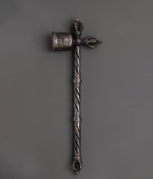 Handcrafted Buddhist Hammer for Rituals | Handcrafted Iron