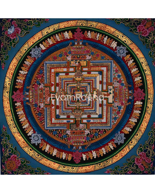 Hand-Painted Kalachakra Mandala