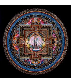 White Tara Mandala Thangka