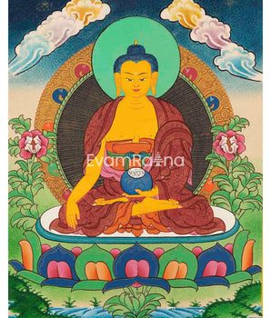 Hand-Painted Shakyamuni Buddha