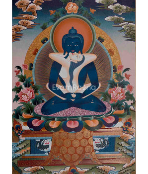 Hand-Painted Samantabhadra Thangka