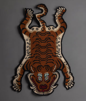 handmade-tibetan-knotted-tiger-rug