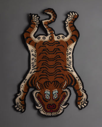 handmade-tibetan-knotted-tiger-rug