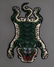 green-and-black-hand-knotted-tiger-rug