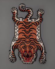 Decorative Tiger Floor Mat | Handcrafted Wool Rug