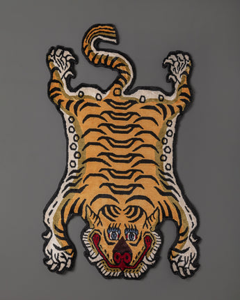 Tibetan Tiger Tufted Woolen Rug