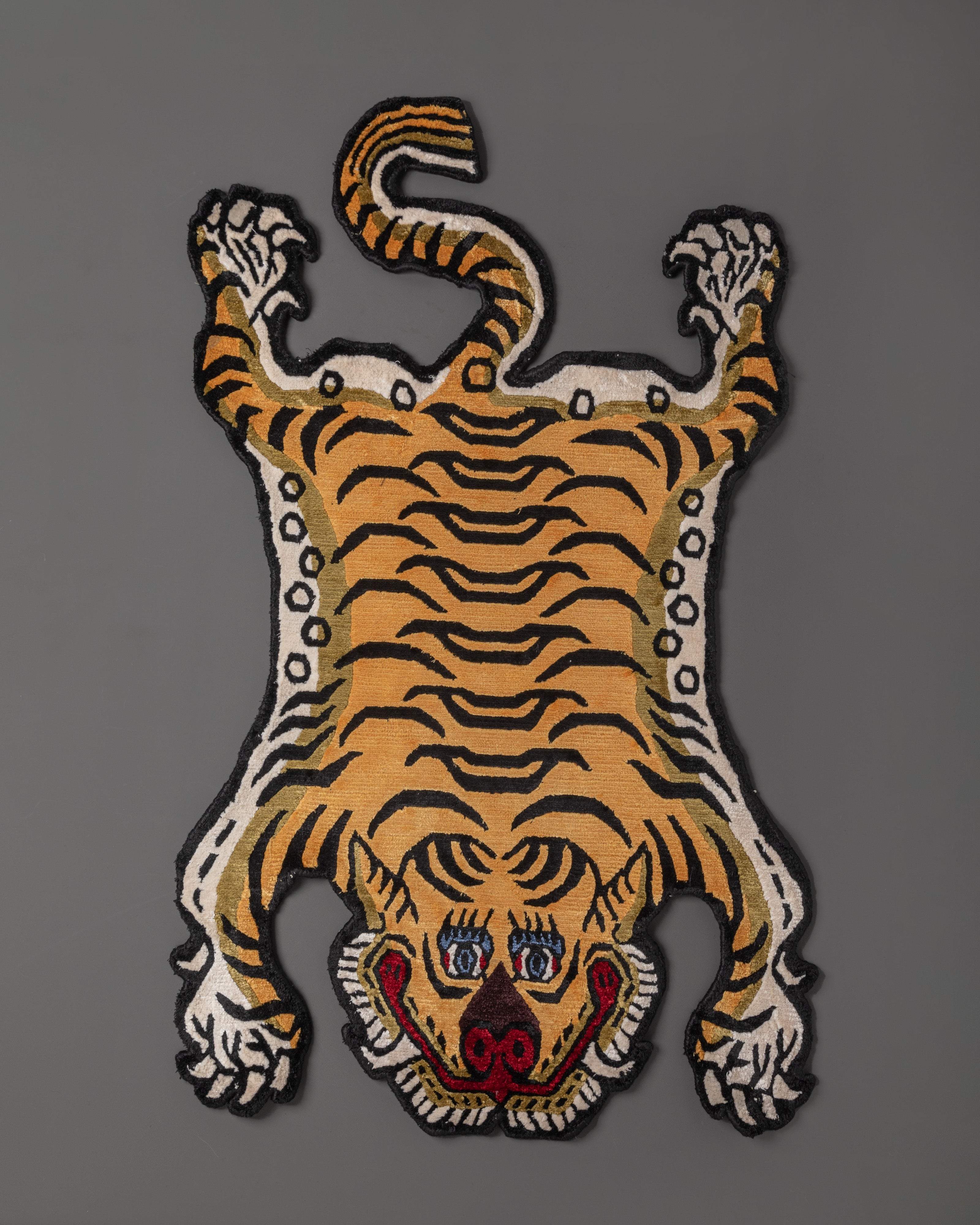 Tibetan Tiger Tufted Woolen Rug