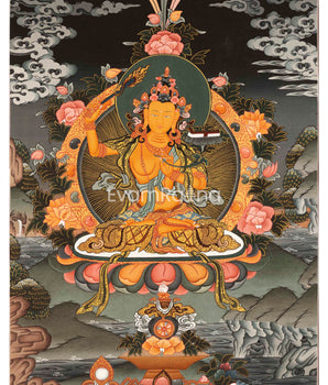 HandPainted Manjushree Thangka