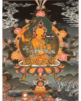 HandPainted Manjushree Thangka