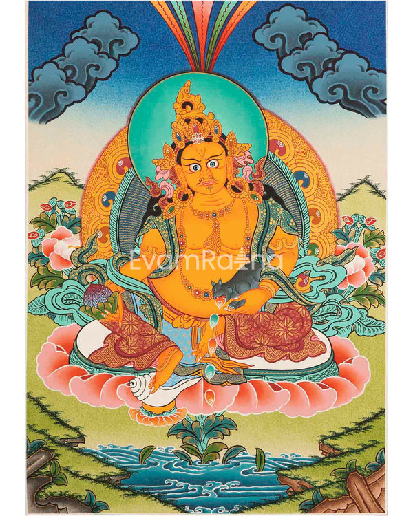 Dzambala Kubera Thangka