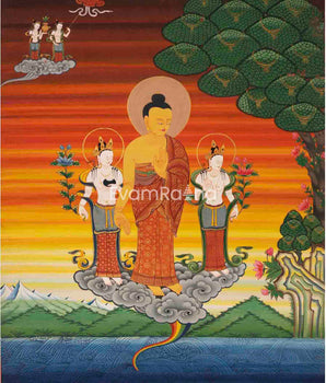 Handpainted Shakyamuni Buddha