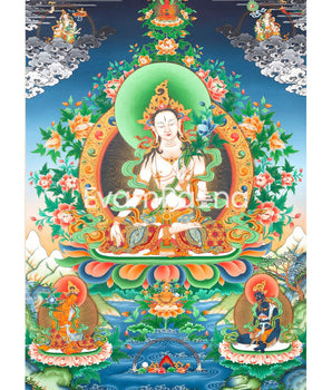 Handpainted White Tara