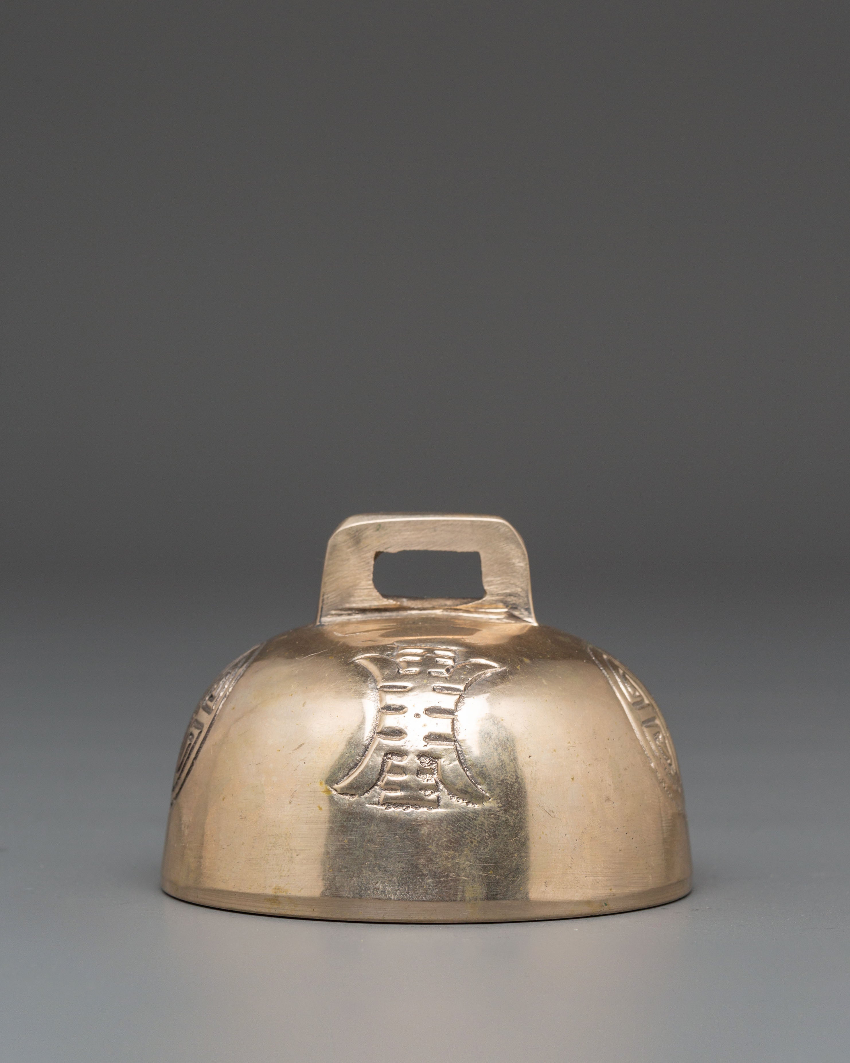 Tibetan Brass Hanging Bell | Handmade Meditation Instrument