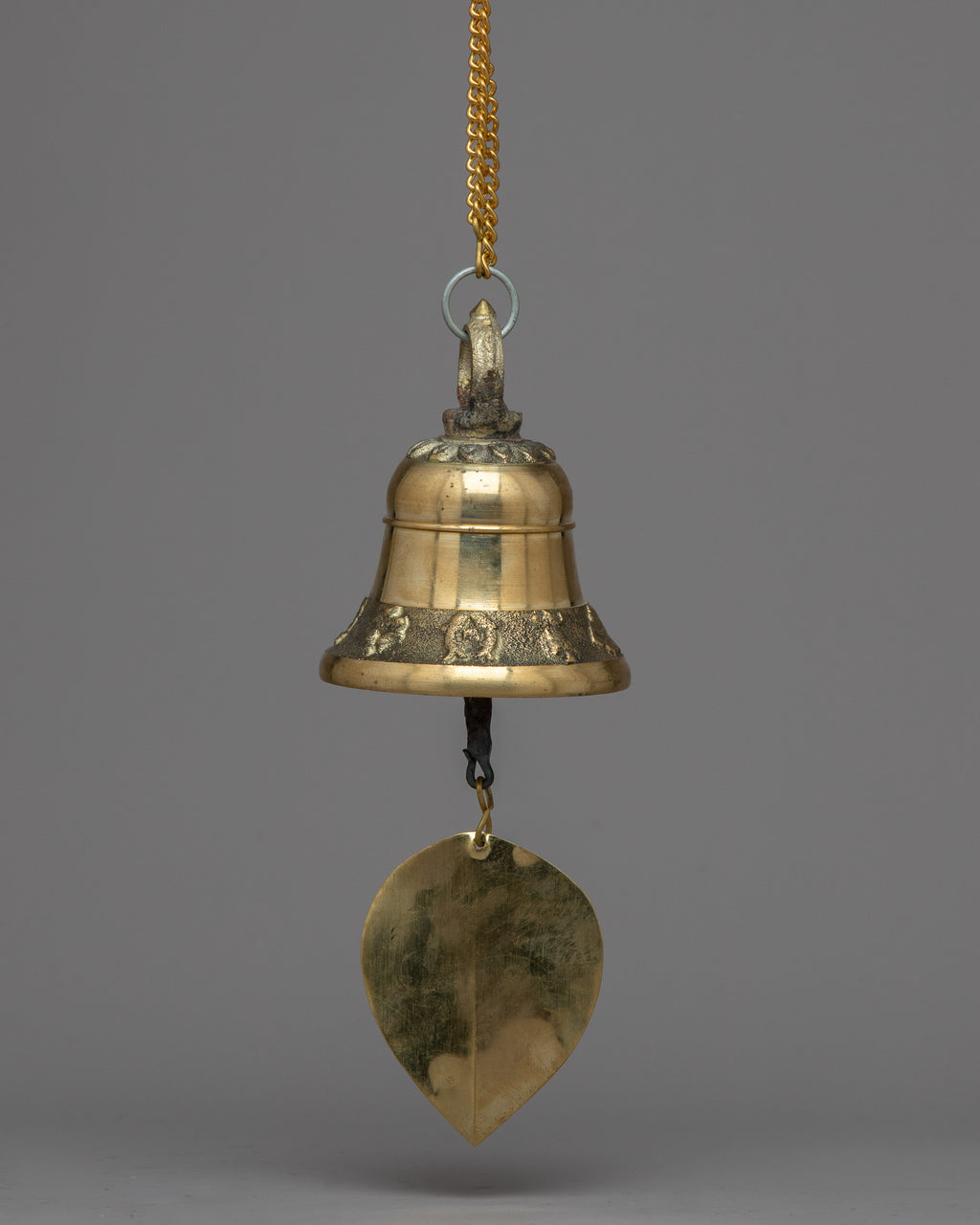 Brass Hanging Bell With Chain