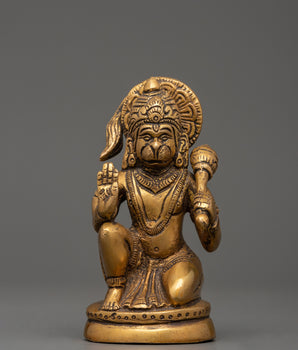 Brass Hanuman Statue