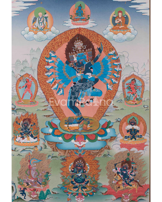 Hevajra Thangka Print 