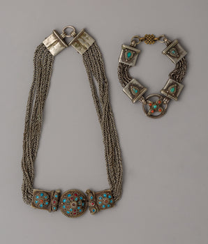 Tibetan Chain Necklace &amp; Bracelet