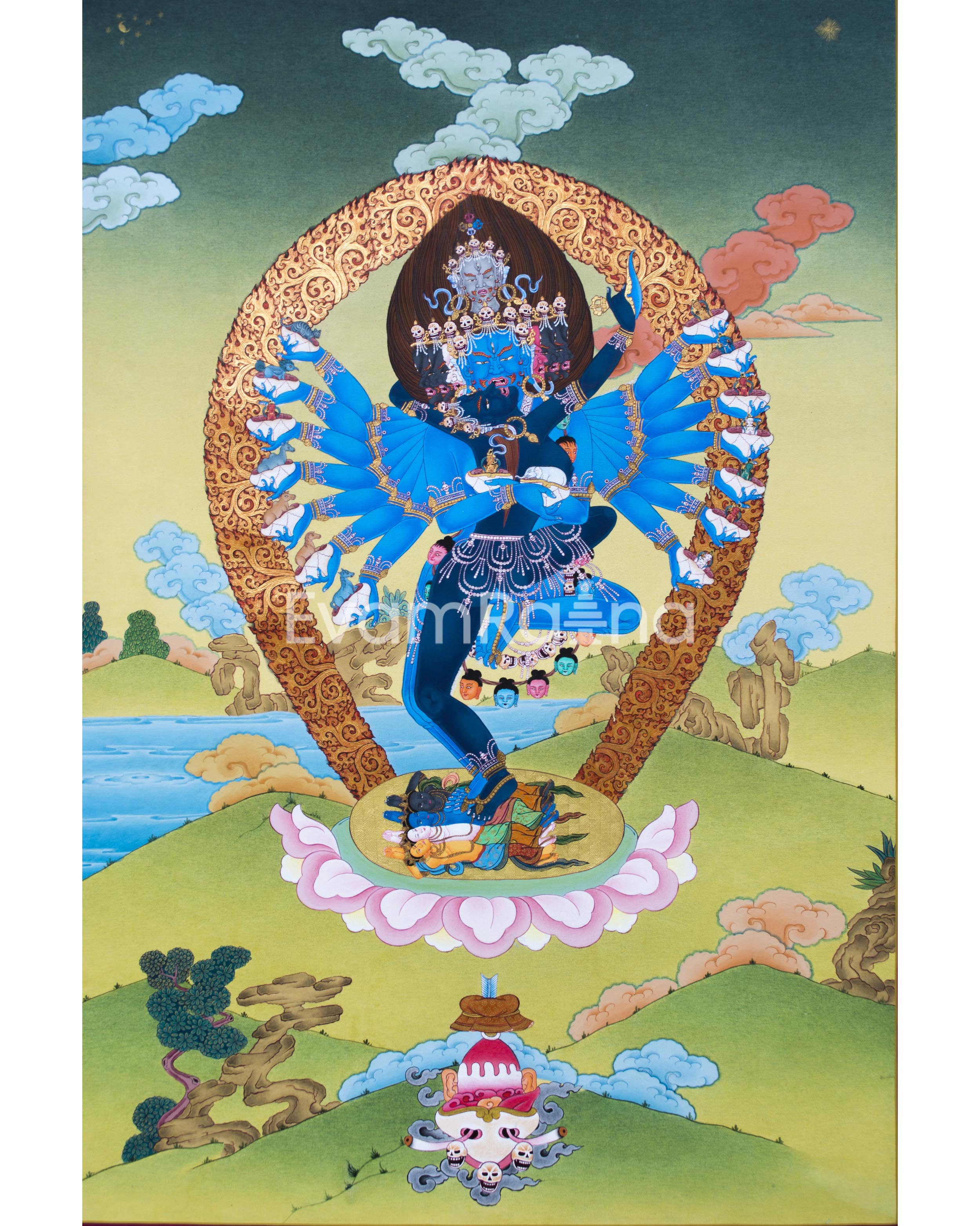 Tibetan Hevajra Thangka