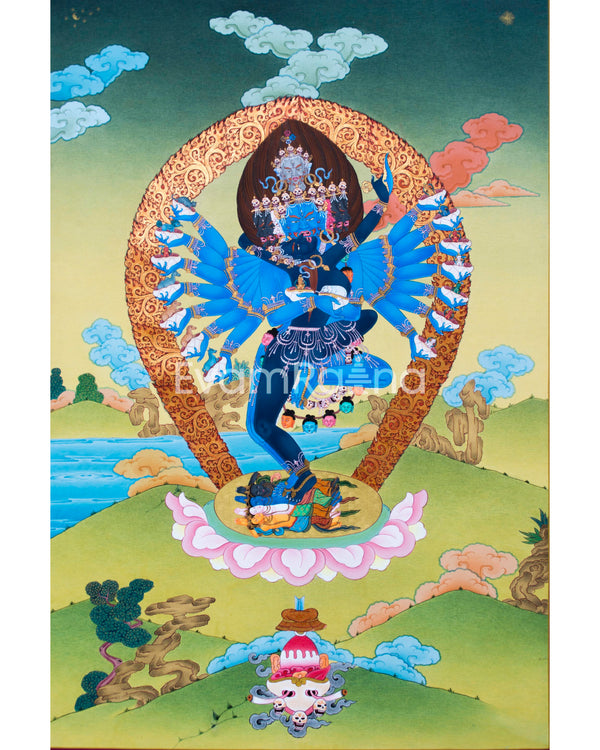 Tibetan Hevajra Thangka