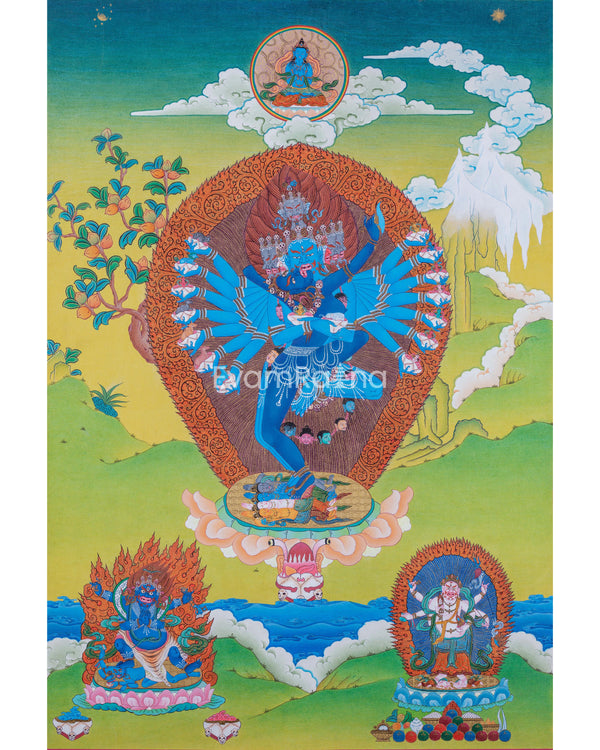 Hevajra Nairatmya, Wrathful Yidam Thangka
