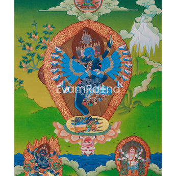 Yidam Hevajra Yab-Yum Thangka