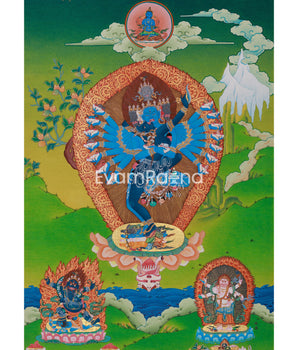 Yidam Hevajra Yab-Yum Thangka