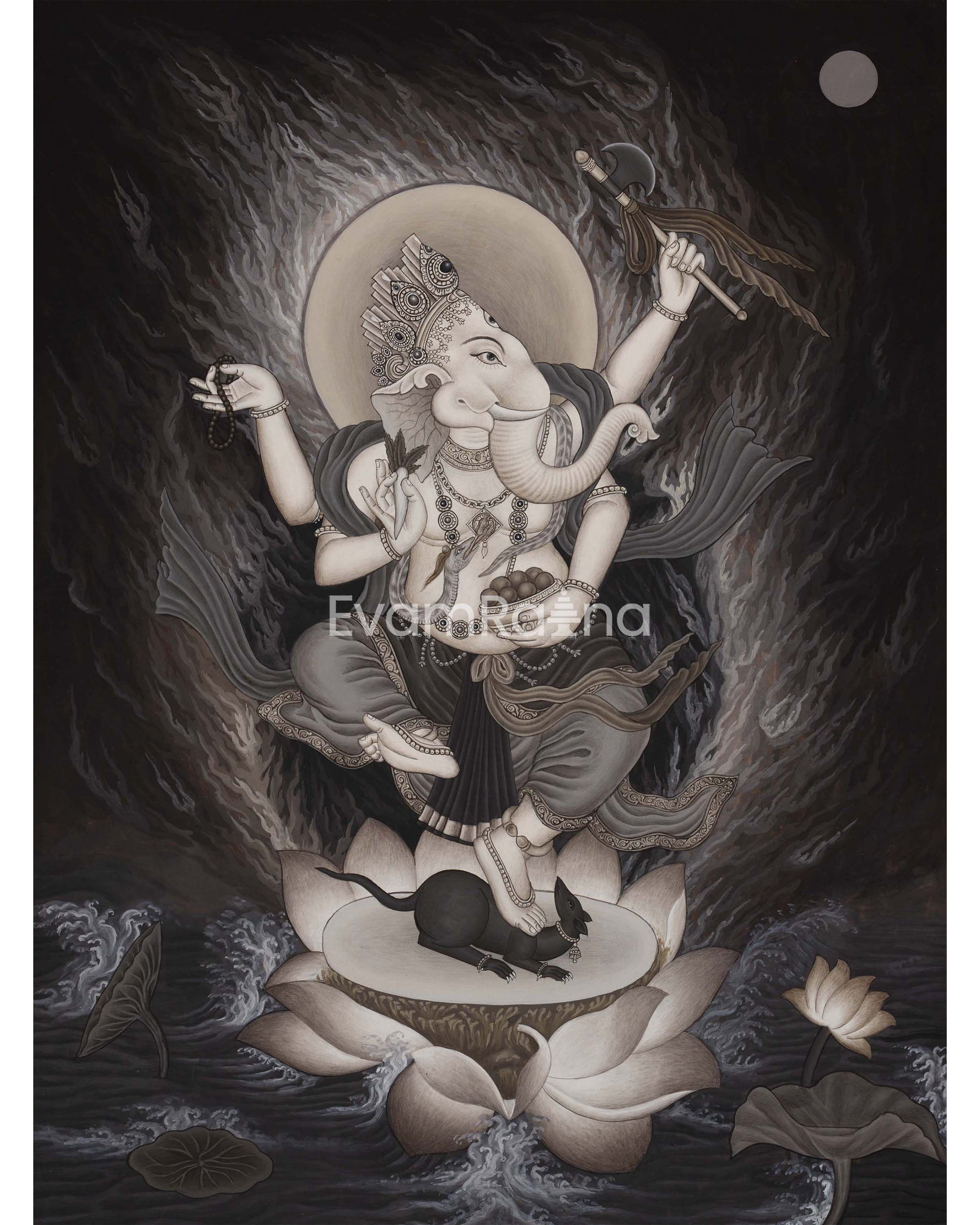 Hindu Ganesh Print 