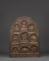 Handcrafted Buddhist Deities Plaque